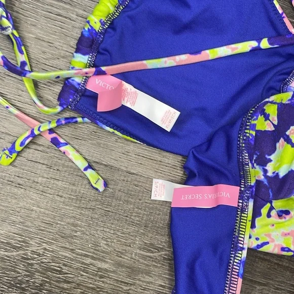 Victoria’s Secret Ruched Halter Tie‎ Bikini Top Rio Bottom - Picture 5 of 6